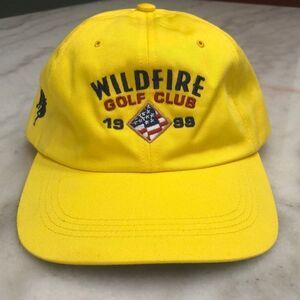 Vintage Dad Hat “Wildfire Golf Club 1999” Yellow | Embroidered | Adjustable